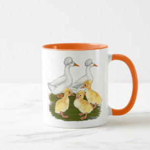 Haubenentenfamilie Tasse