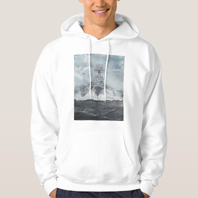 Haubenköpfe für Bismarck 23rdMay 1941. 2014 Hoodie (Vorderseite)