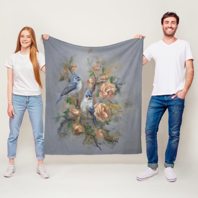 Haubenmeisen Fleecedecke (Beispiel)