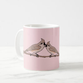 Haubenmeisen Liebesvögel Kaffeetasse