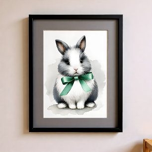 Hauch von Farbe Kinderzimmer Bauernhof Tiere Hase Poster