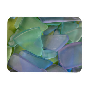 Haufen blaues Strandglas, Alaska Magnet