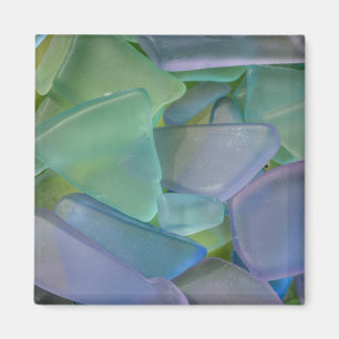 Haufen blaues Strandglas, Alaska Magnet