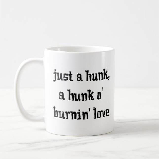 Haufen brennender Liebe Kaffeetasse (Links)
