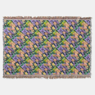 Haufen farbiger Tulpen Decke