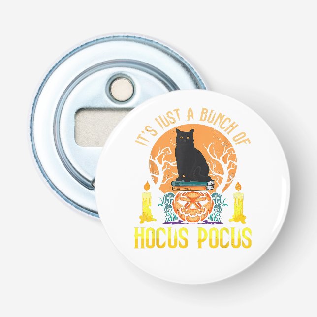 Haufen Hocus Pocus Black Cat Flaschenöffner (Vorderseite)