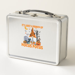 Haufen Hocus Pocus Pumpkin Gnome Fledermäuse Beäng Metall Brotdose