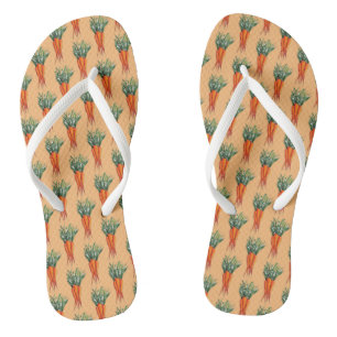 Haufen Karotten Orange Gemüsegarten Veggie Garten Flip Flops
