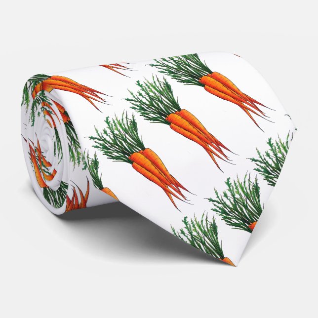 Haufen Karotten Orange Gemüsegarten Veggie Garten Krawatte (Gerollt)