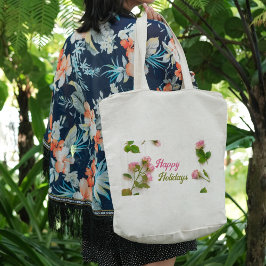 Haufen rosa Rosen Tote Tasche