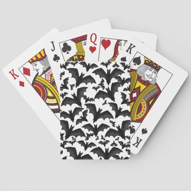Haufen Vampir-Fledermäuse Kartenspielen Spielkarten (Rückseite)