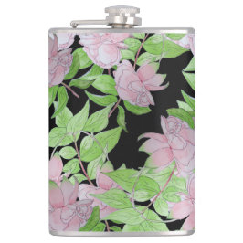 Haufen von hübsch rosa Blume und Blütenblättern  Flachmann