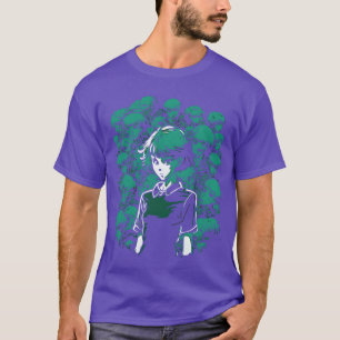 Haufen von Schädeln und Knochen und Anime-Mädchen- T-Shirt