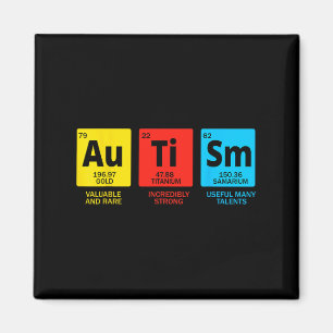 Häufig auftretende Autismus-Elemente Magnet