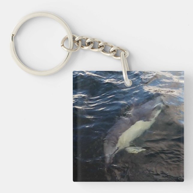 Häufig Dolphin Schwimmen Schlüsselanhänger (Vorderseite)