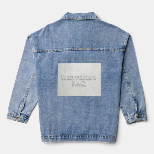 Häufig gestellte Fragen zu Webmasters Jeansjacke