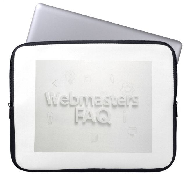 Häufig gestellte Fragen zu Webmasters Laptopschutzhülle (Vorderseite)