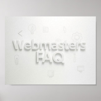Häufig gestellte Fragen zu Webmasters Poster