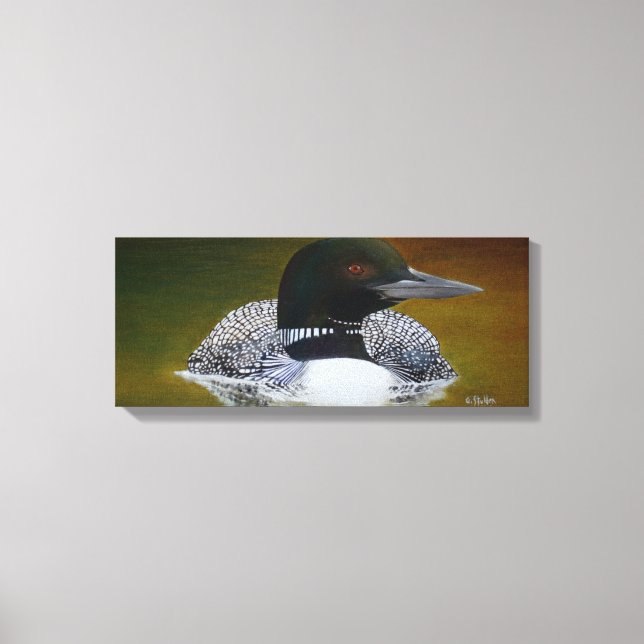 Häufig Loon Canvas Print Leinwanddruck (Vorderseite)