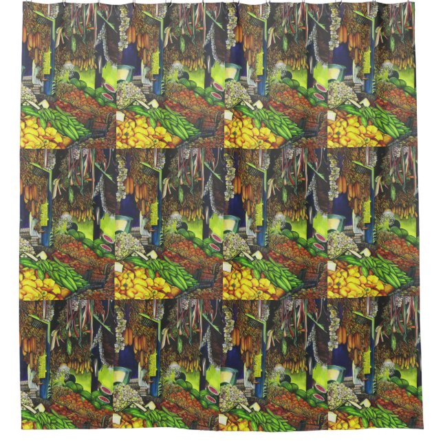 Häufige Themen der menschlichen Interaktion, Budap Duschvorhang (Vorderseite)