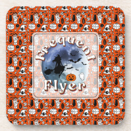 Häufiger Flyer Halloween Rotzspieß Broomstick Getränkeuntersetzer