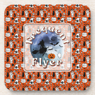 Häufiger Flyer Halloween Rotzspieß Broomstick Getränkeuntersetzer