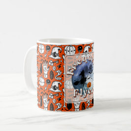 Häufiger Flyer Halloween Rotzspieß Broomstick Kaffeetasse