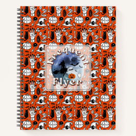 Häufiger Flyer Halloween Rotzspieß Broomstick Notizbuch