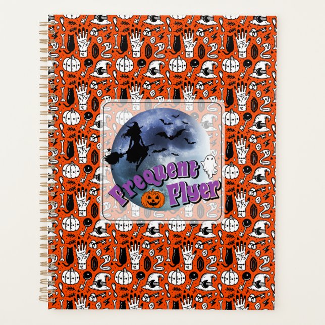 Häufiger Flyer Halloween Rotzspieß Broomstick Planer (Vorderseite)