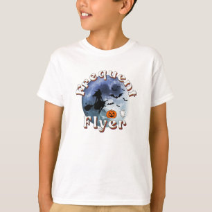 Häufiger Flyer Halloween Rotzspieß Broomstick T-Shirt