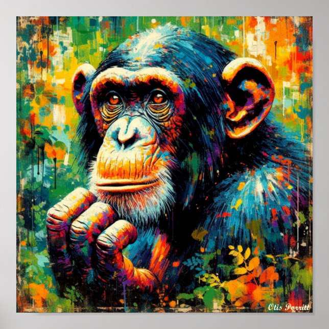 HÄUFIGES CHIMPANZEI 2 POSTER (Vorne)