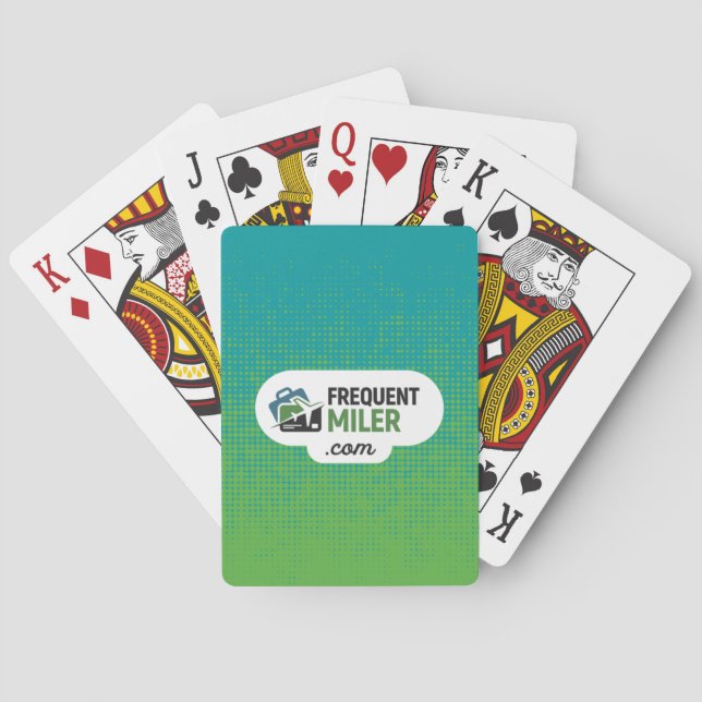 Häufiges Meilendeck von Spielkarten (Rückseite)