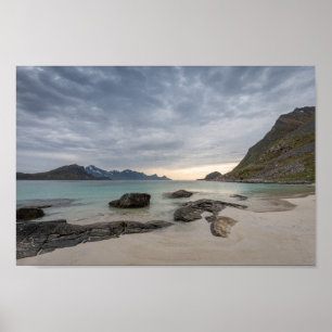 Haukland Beach Lofoten Poster