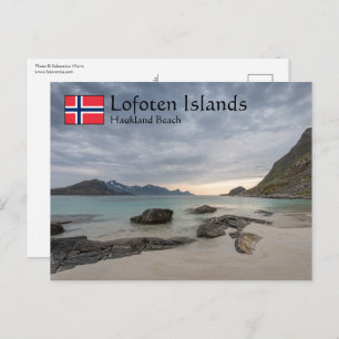 Haukland Beach Postkarte