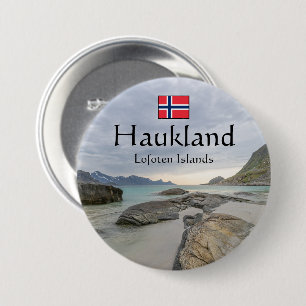 Haukland Souvenir Button