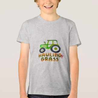Hauling Grass Rasenmäher Grau T Tri-Blend Shirt