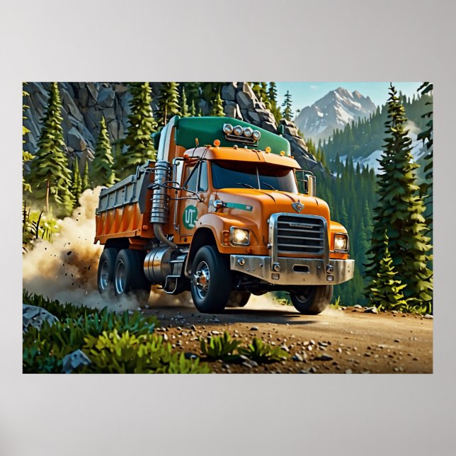 Hauling Gravel - LKW Poster (Vorne)
