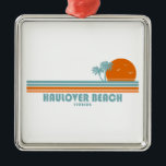 Haulover Beach Miami Florida Sun Palm Trees Ornament Aus Metall<br><div class="desc">Im nördlichen Teil von Miami Beach,  50 Hektar groß,  liegt der Haulover Park,  der von Landkreisen geführt wird. Zu den Vorzügen des Hauses zählt der Haulover Beach,  ein wunderschöner Ort zum Entspannen und Genießen des Strandlebens.</div>