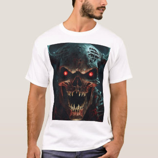 Hauning Monster Face Skeleton T-Shirt