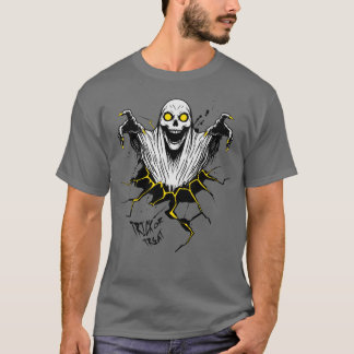 Hauning Skeleton Trick ou Treat T-Shirt