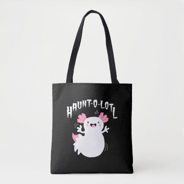 Haunt-O-Lotl Ghost Axolotl Tasche (Vorderseite)