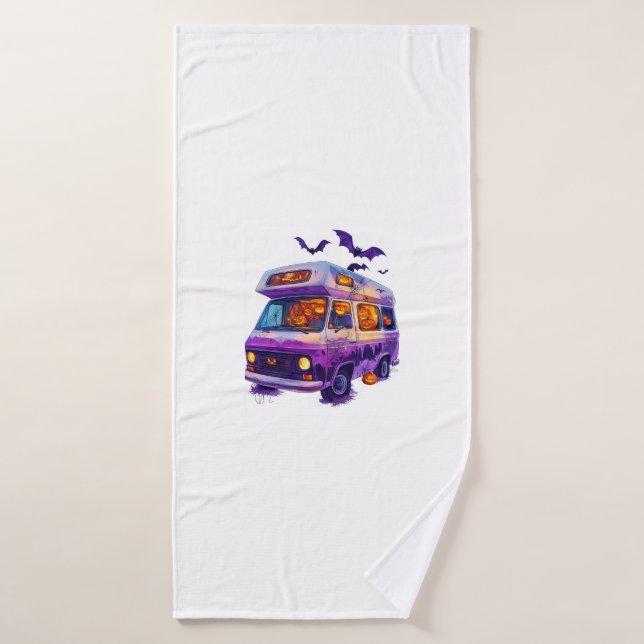  Haunted Camper Van Badehandtuch (Badehandtuch)