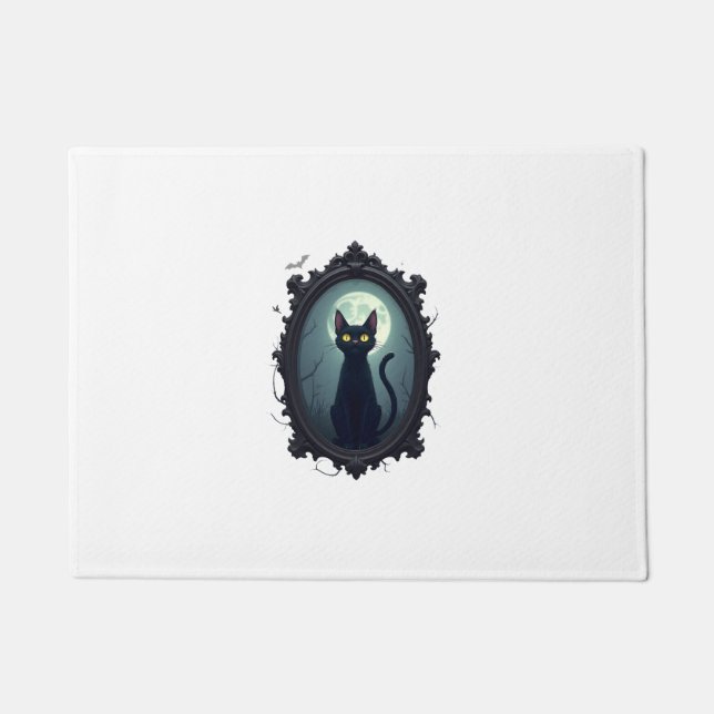 Haunted Cat Mirror Fußmatte (Vorderseite)