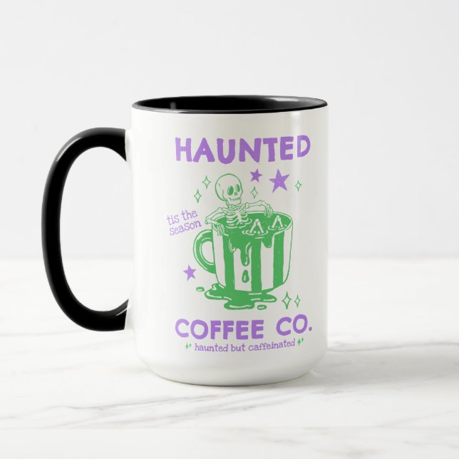 Haunted Coffee Co Maßgeschneidert Tasse (Links)