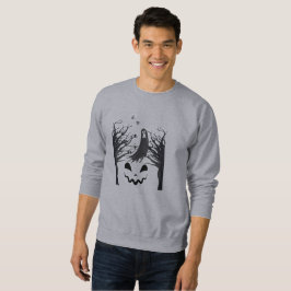 Haunted Forest Ghost Silhouette Men’s Crewneck Swe Sweatshirt