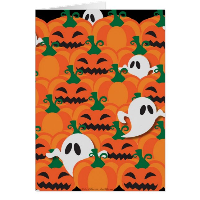 Haunted Halloween Citrouille Patch Ghosts (Devant)