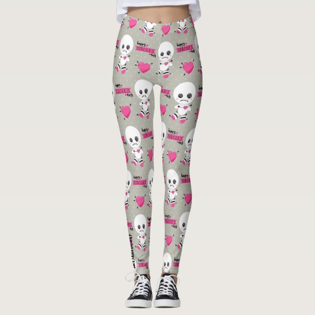 Haunted Heart: Voodoo-Puppe & Hearts Leggings (Vorderseite)