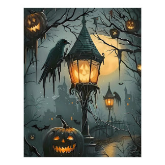 Haunted Hollow – Halloween-Nacht Fotodruck