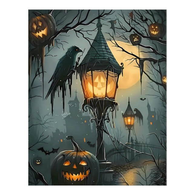 Haunted Hollow – Halloween Night Fotodruck (Vorne)