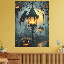 Haunted Hollow – Halloween Night Leinwanddruck